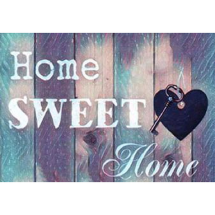 VSE Diamond painting voor volwassenen home sweet home 30 X 40 cm met vierkante steentjes - Volledig pakket - M2544-2