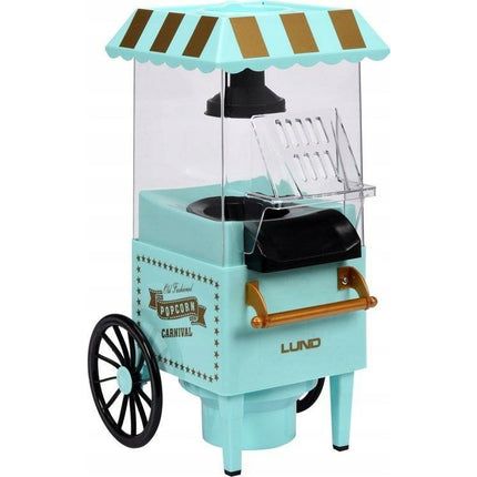 Lund klassieke popcorn maker / machine werkt op hete lucht en is vetvrij 1200W 68260 groen