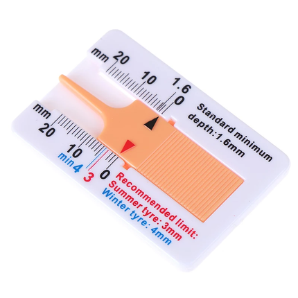 TT-products bandenprofielmeter analoog wit/oranje