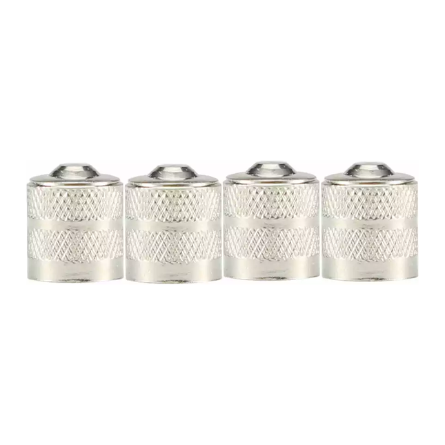 TT-products ventieldoppen Alloy Classic Car aluminium 4 stuks zilver