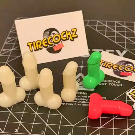 Tirecockz ventieldoppen cover penis / piemel siliconen 4 stuks roze