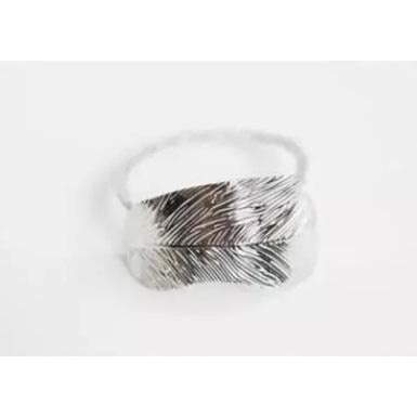 VSE haarelastiek blad zilver