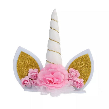 Unicorn cake topper eenhoorn taart versiering cake decoration wit