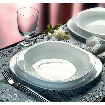 Bormioli Rocco Parma 12-delige serviesset van opaal glas wit