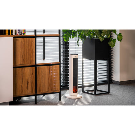 Teesa Keramische ventilatorkachel met openhaard imitatie inclusief afstandsbediening TSA 8052
