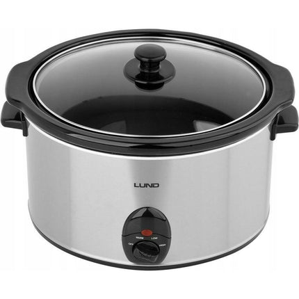 Lund Professional slow cooker 5.6L 320W zilver