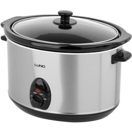 Lund Professional slow cooker 5.6L 320W zilver