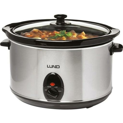 Lund Professional slow cooker 5.6L 320W zilver