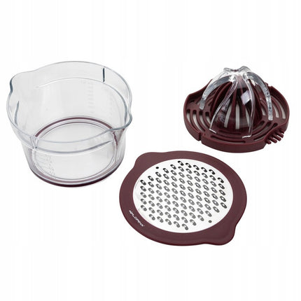 Florina Multi Smart 2 in 1 keukenhulp rasp en citruspers taupe