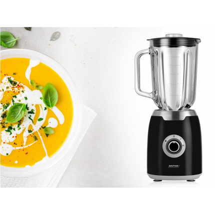 MPM blender 1,5L 350W MBL-31 zwart