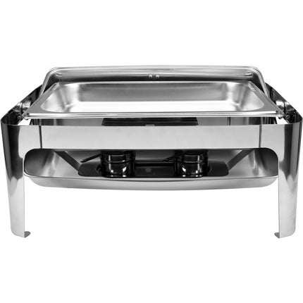 YATO professionele chafing dish / warmhoudbak 1/1 GN met roldeksel 9L RVS YG-04140