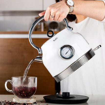 Botti Royal Line professionele retro 3 delige keukenapparaten set broodrooster waterkoker en blender wit