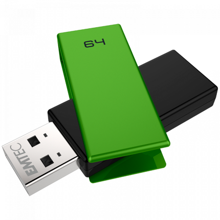 Emtec USB stick FlashDrive USB 2.0 Brick 64GB groen