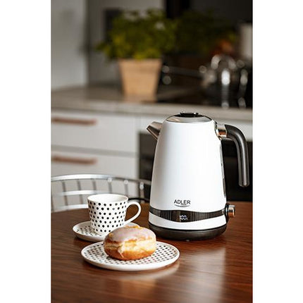 Adler waterkoker met temperatuur regeling 1,7L AD 1295 wit
