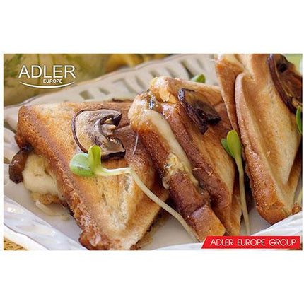 Adler sandwich maker tosti apparaat AD 301 wit