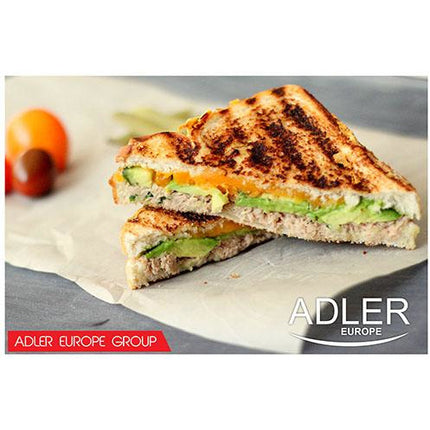 Adler sandwich maker tosti apparaat AD 301 wit