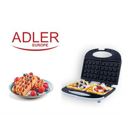 Adler wafelijzer 700W AD 311 wit