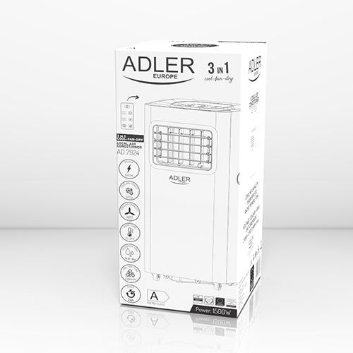 Botsing Tijdreeksen Blazen Adler 3 in 1 mobiele airco / airconditioner 5000 BTU AD 7924 wit –  Voordeelstore.nl
