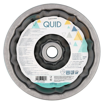 Quid ronde tulband bakvorm Ø 24 cm RVS mint