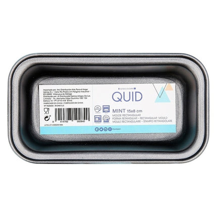 Quid bakvorm mini rechthoek 15 x 8 cm RVS mint