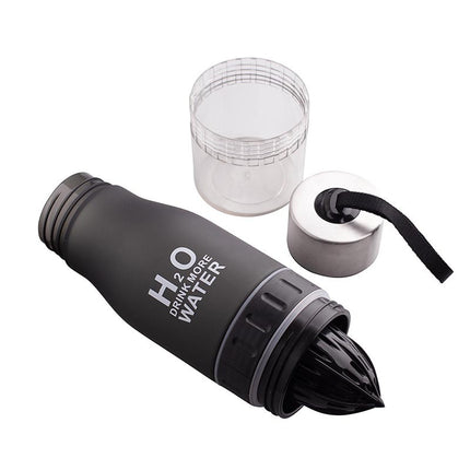 Altom Design waterfles met citruspers diffuser 650ml zwart