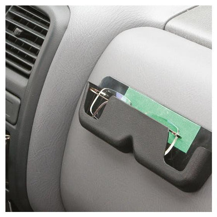 Carpoint brilhouder zelfklevend 17 x 5 cm zwart