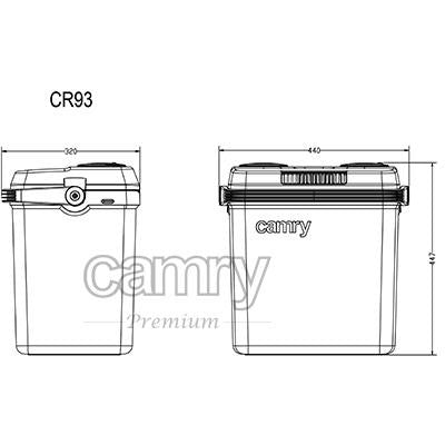 Camry draagbare koelbox 32 L CR 93 grijs
