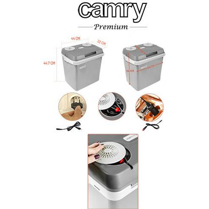 Camry draagbare koelbox 32 L CR 93 grijs