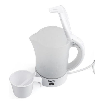Botti Teo camping / reis waterkoker 650W 0,6L wit / doorzichtig