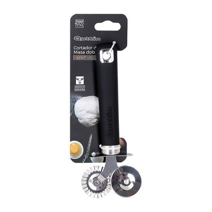 Quttin Easy Grip deegsnijder 18 cm RVS zwart