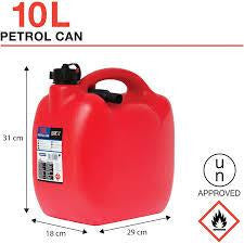Car Plus jerrycan met flexibele vulslang 10L kunststof rood
