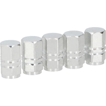 Dunlop ventieldoppen AV aluminium zilver 4 stuks