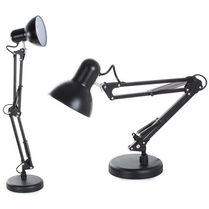 Klassieke bureaulamp retro verstelbaar 40W zwart