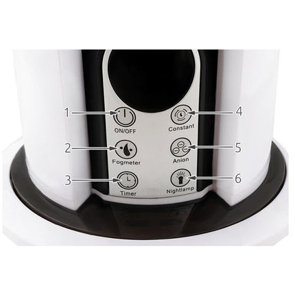 Malatec ultrasone anionen luchtbevochtiger 5L