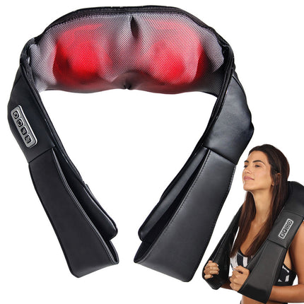 Shiatsu nekmassagekussen / neck massager met warmte-functie en 3-snelheden zwart