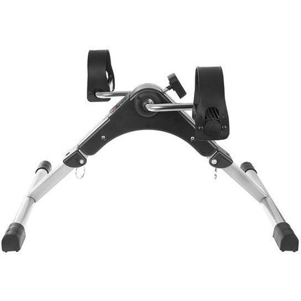 Malatec revalidatietrainingsfiets - stoelfiets - deskbike - bureaufiets met verstelbare weerstand en LCD computer zwart / zilver