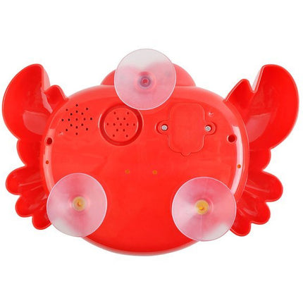 Bubble crab muzikale krab met muziekjes en zeepbellen voor in bad rood/geel