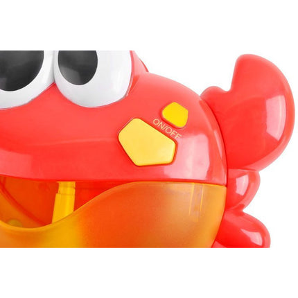 Bubble crab muzikale krab met muziekjes en zeepbellen voor in bad rood/geel