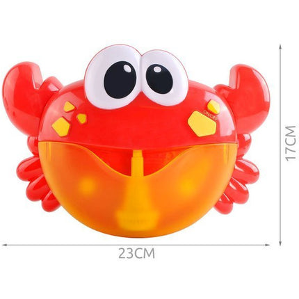 Bubble crab muzikale krab met muziekjes en zeepbellen voor in bad rood/geel