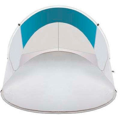Malatec vouwbare strandtent/ Beachtent 220 x 120 x 90 cm turquoise/grijs