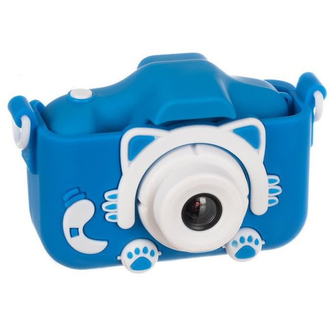 Kruzzel full HD digitale camera voor kinderen met mini SD kaart blauw