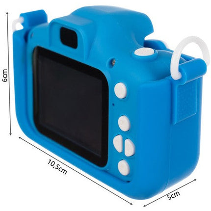 Kruzzel full HD digitale camera voor kinderen met mini SD kaart blauw