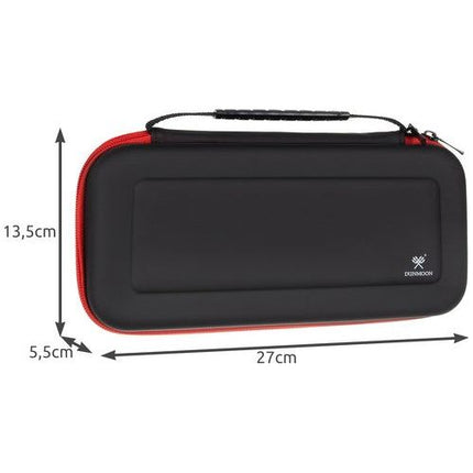 Nintento switch opberg case van hard materiaal met vak voor 10 spellen zwart