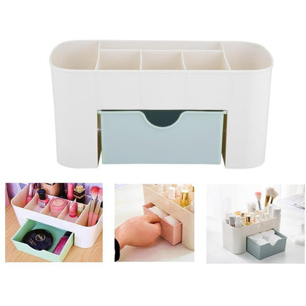 Make-up cosmetica orginazer opbergdoos 6 vaks inclusief lade 21 x 11 x 9.5 cm crème