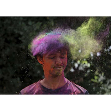Holi cow 10 x 100 gr gekleurde holi poeder voor festivals en evenementen - Colour run powder