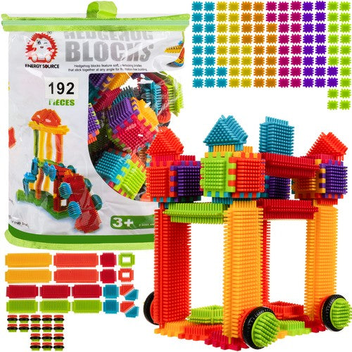 192-delige constructie bouw speelgoed set hedgehog blocks multikleur