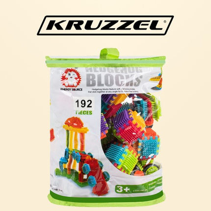 192-delige constructie bouw speelgoed set hedgehog blocks multikleur