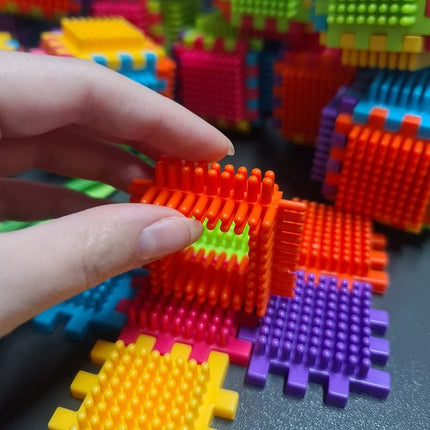 192-delige constructie bouw speelgoed set hedgehog blocks multikleur