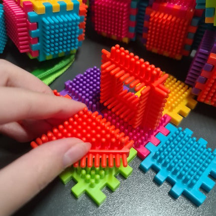 192-delige constructie bouw speelgoed set hedgehog blocks multikleur