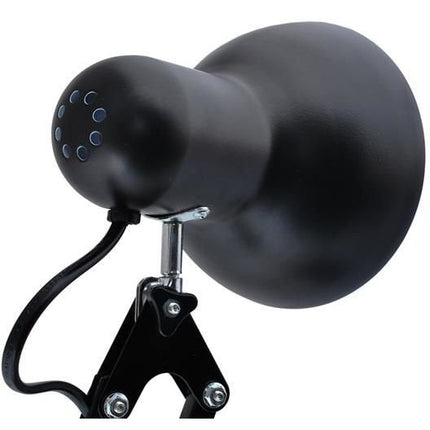 Verstelbare klassieke bureaulamp / leeslamp met een retro uitstraling 40W zwart